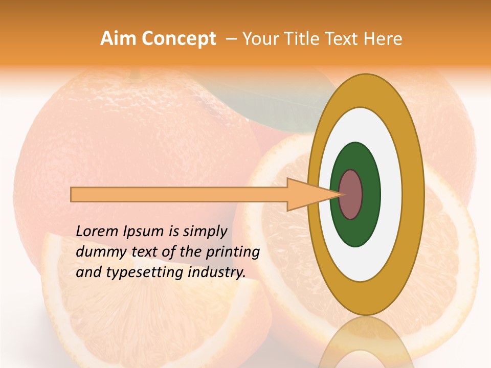 Bright Circle Food PowerPoint Template