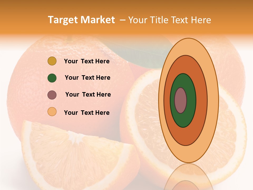 Bright Circle Food PowerPoint Template