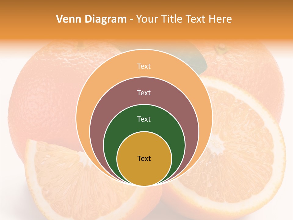 Bright Circle Food PowerPoint Template