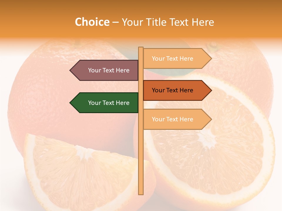 Bright Circle Food PowerPoint Template
