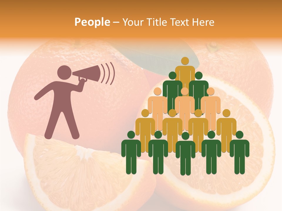 Bright Circle Food PowerPoint Template