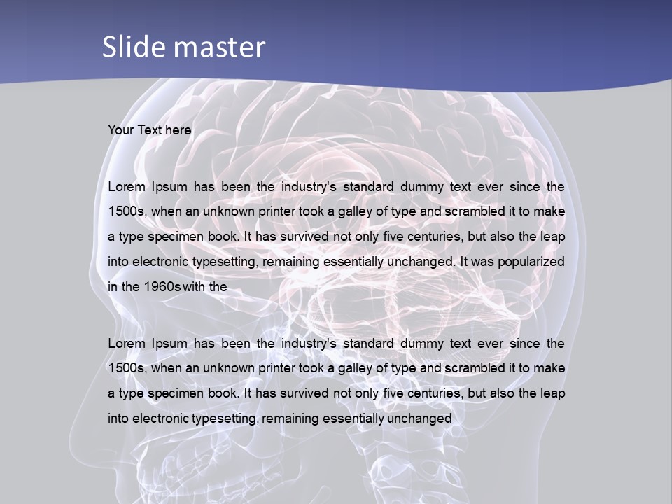 X Ray Man Bone PowerPoint Template