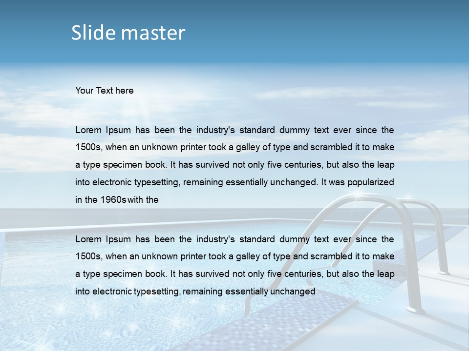 Sunlight Sky Idyllic PowerPoint Template