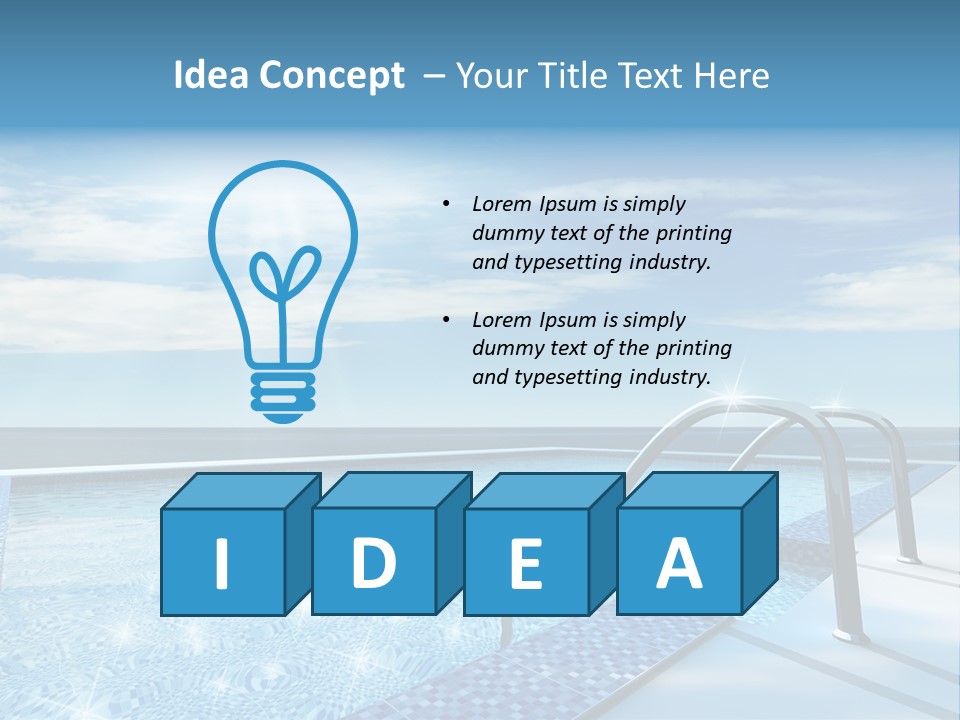 Sunlight Sky Idyllic PowerPoint Template
