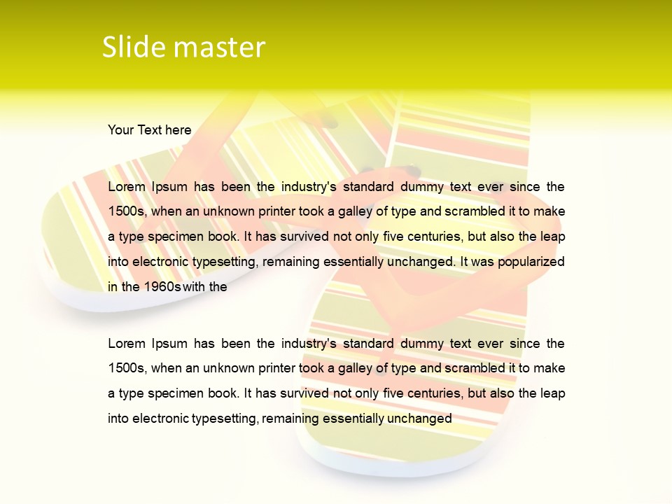 Sandy Tropical Relaxation PowerPoint Template