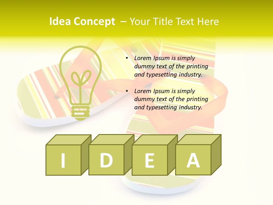 Sandy Tropical Relaxation PowerPoint Template