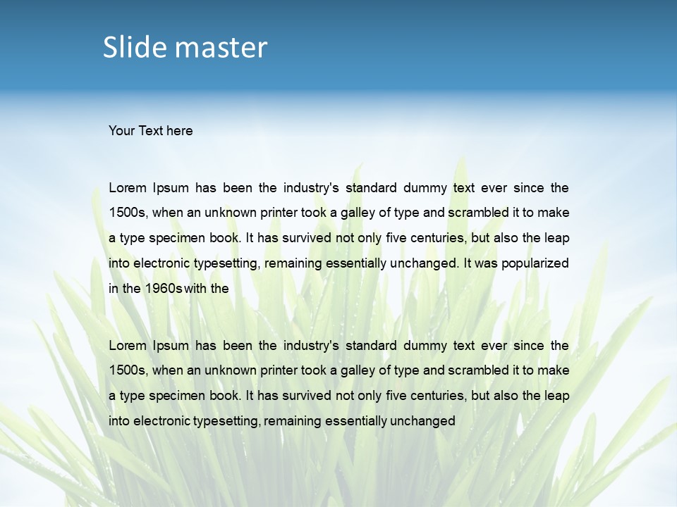 Copy Space Stem Natural PowerPoint Template