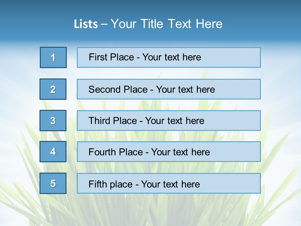 Copy Space Stem Natural PowerPoint Template