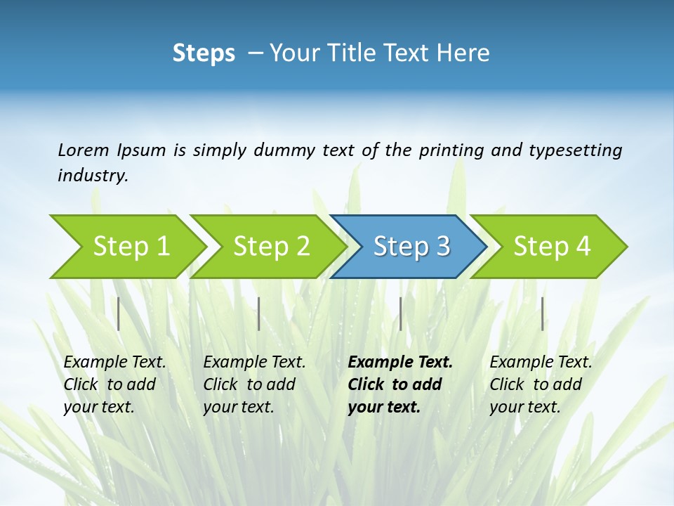 Copy Space Stem Natural PowerPoint Template