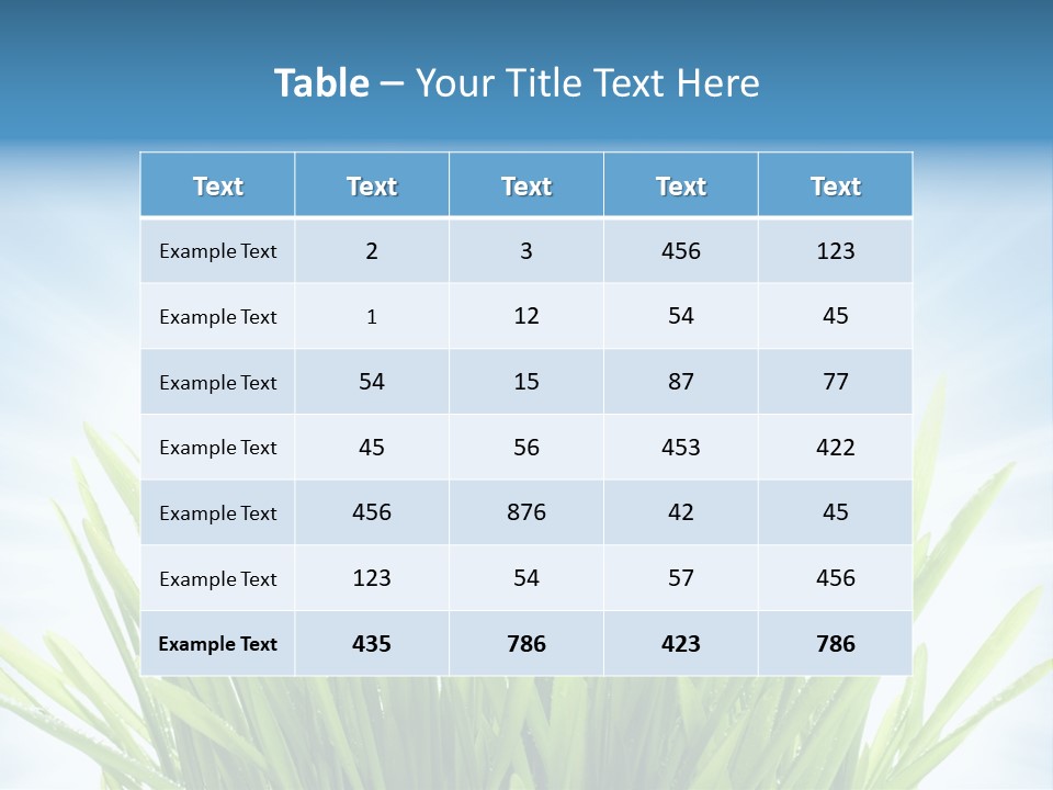 Copy Space Stem Natural PowerPoint Template