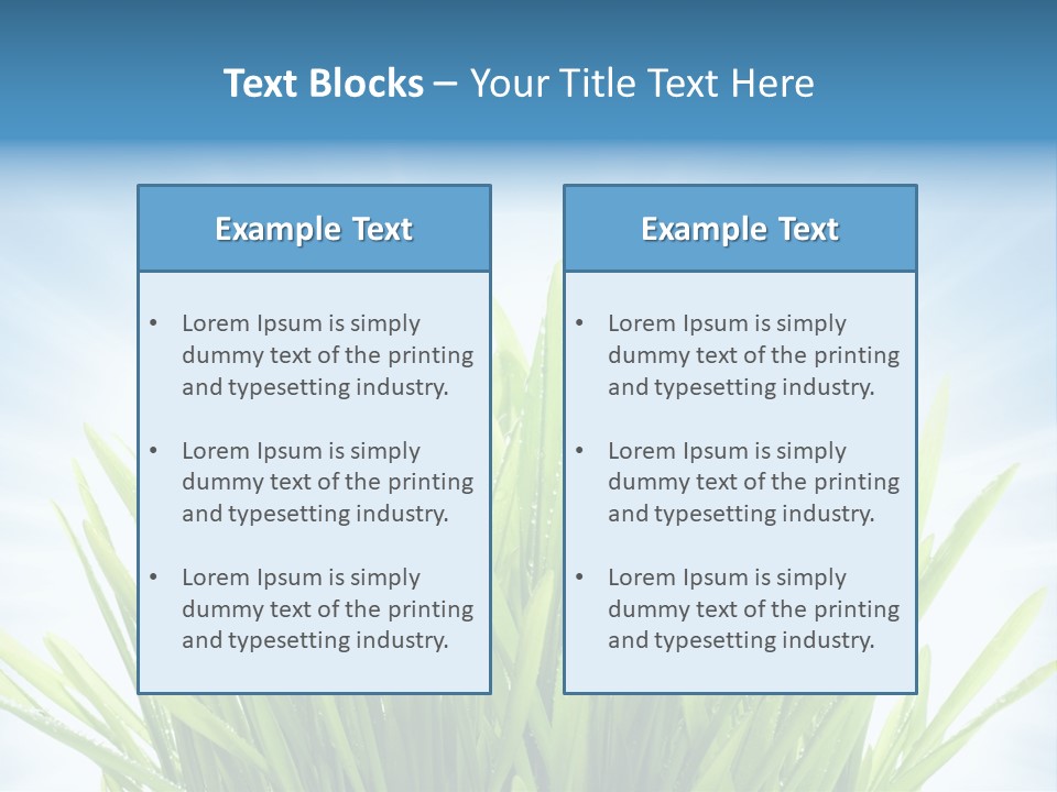 Copy Space Stem Natural PowerPoint Template