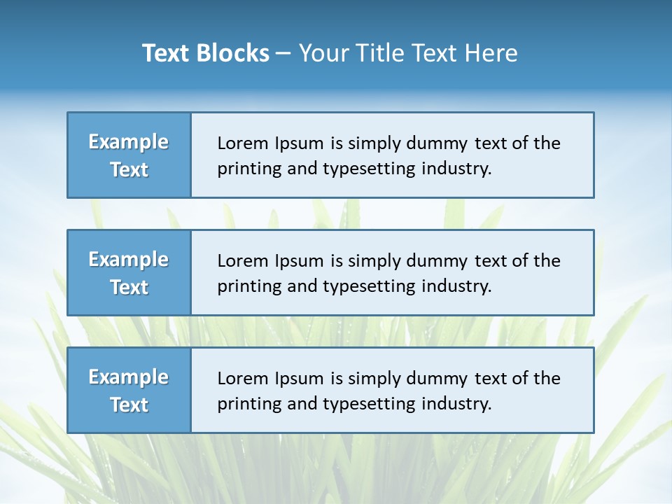 Copy Space Stem Natural PowerPoint Template