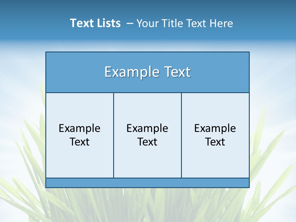 Copy Space Stem Natural PowerPoint Template