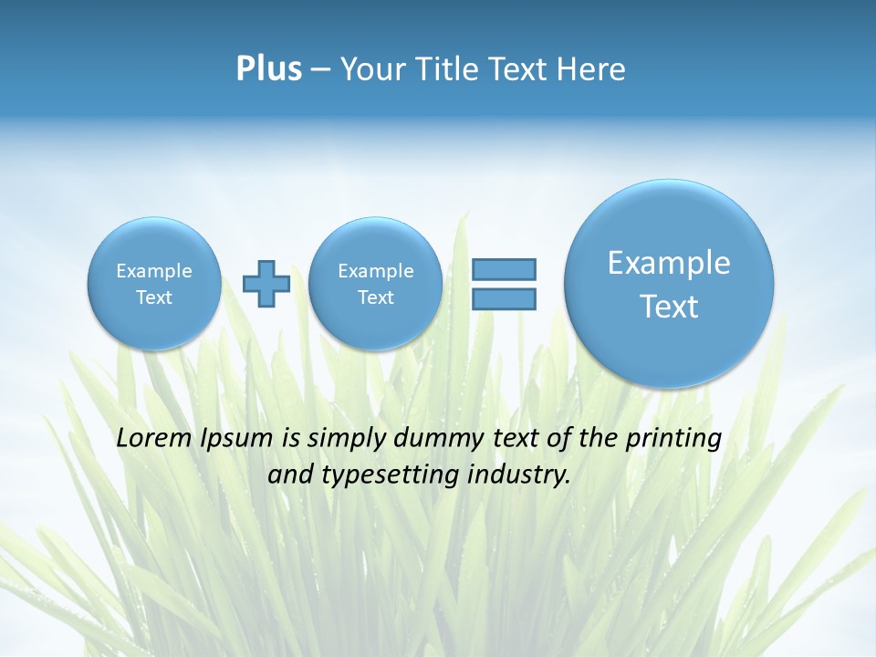 Copy Space Stem Natural PowerPoint Template