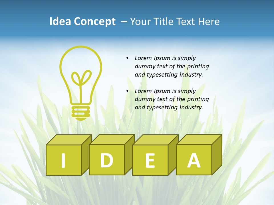 Copy Space Stem Natural PowerPoint Template