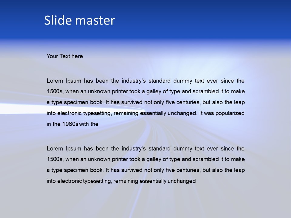 Railroad Transit Tunnel PowerPoint Template