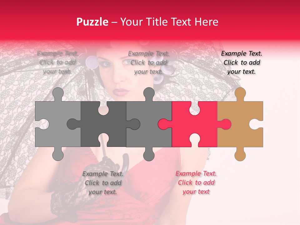 Lady Glove Screen PowerPoint Template