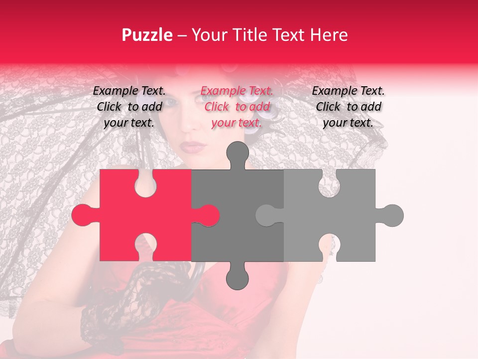 Lady Glove Screen PowerPoint Template