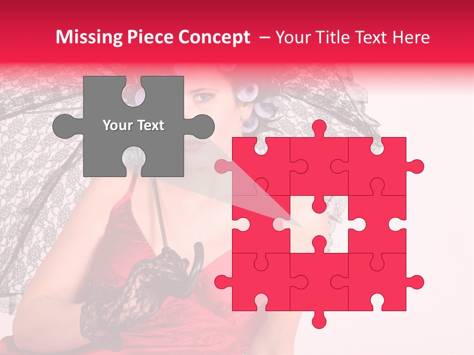 Lady Glove Screen PowerPoint Template