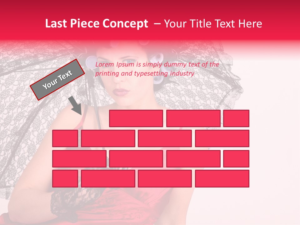 Lady Glove Screen PowerPoint Template