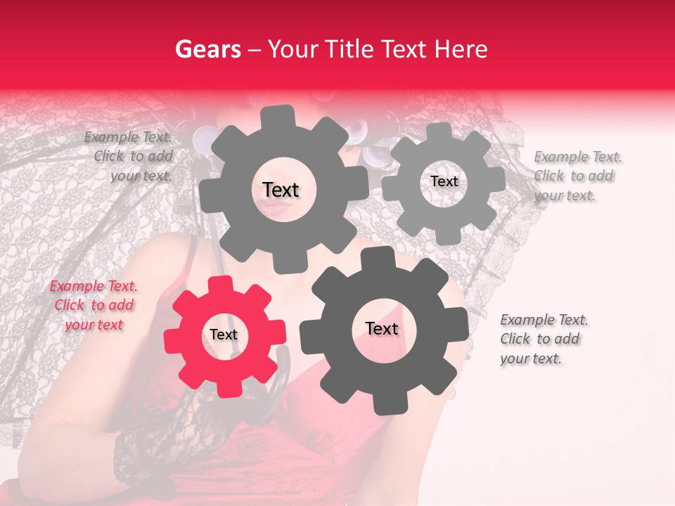 Lady Glove Screen PowerPoint Template