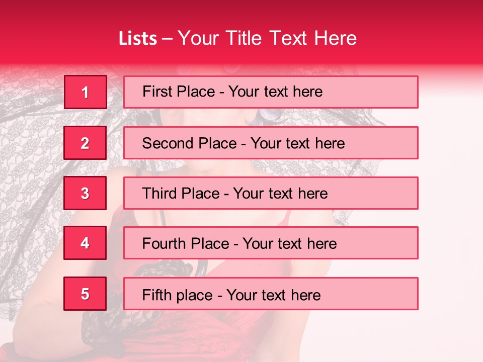 Lady Glove Screen PowerPoint Template