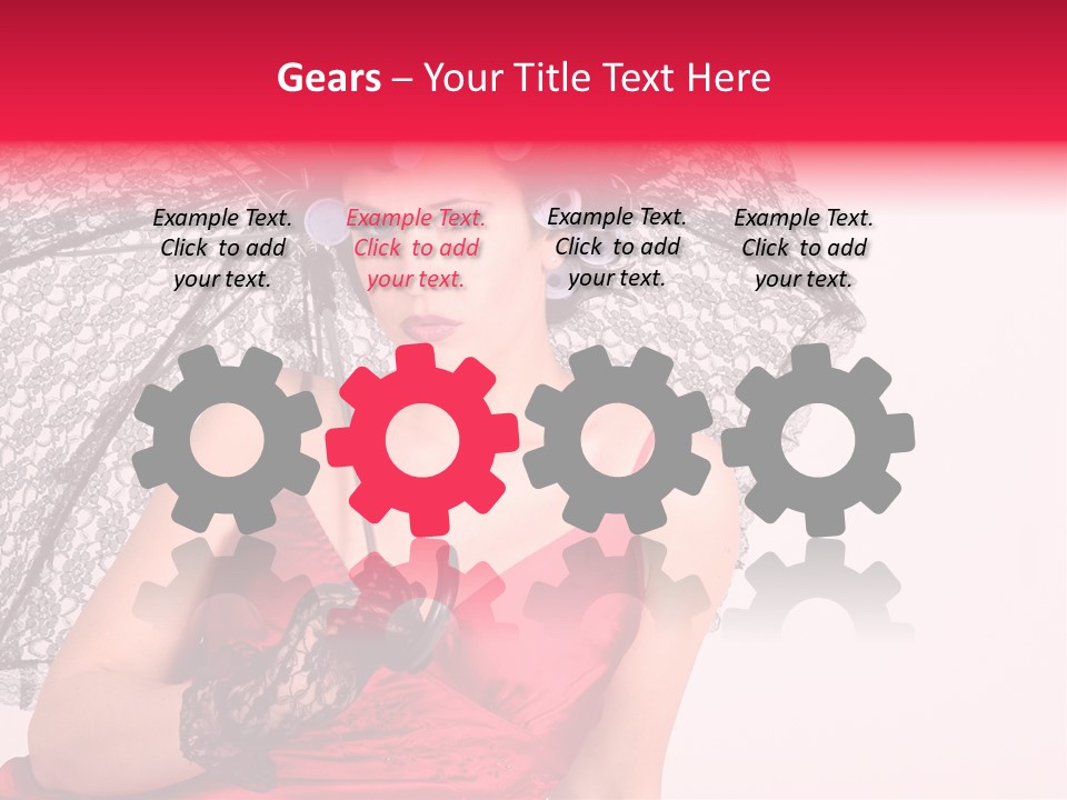 Lady Glove Screen PowerPoint Template