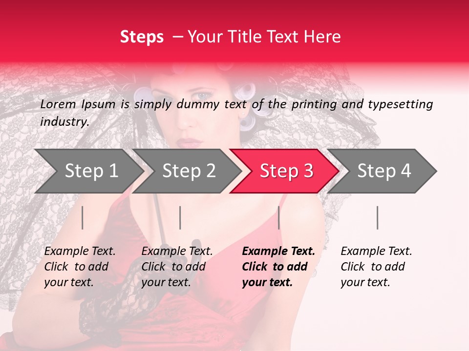 Lady Glove Screen PowerPoint Template