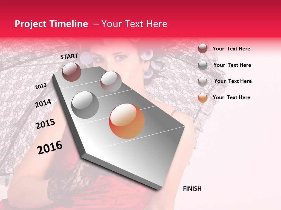 Lady Glove Screen PowerPoint Template