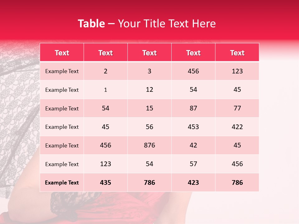 Lady Glove Screen PowerPoint Template