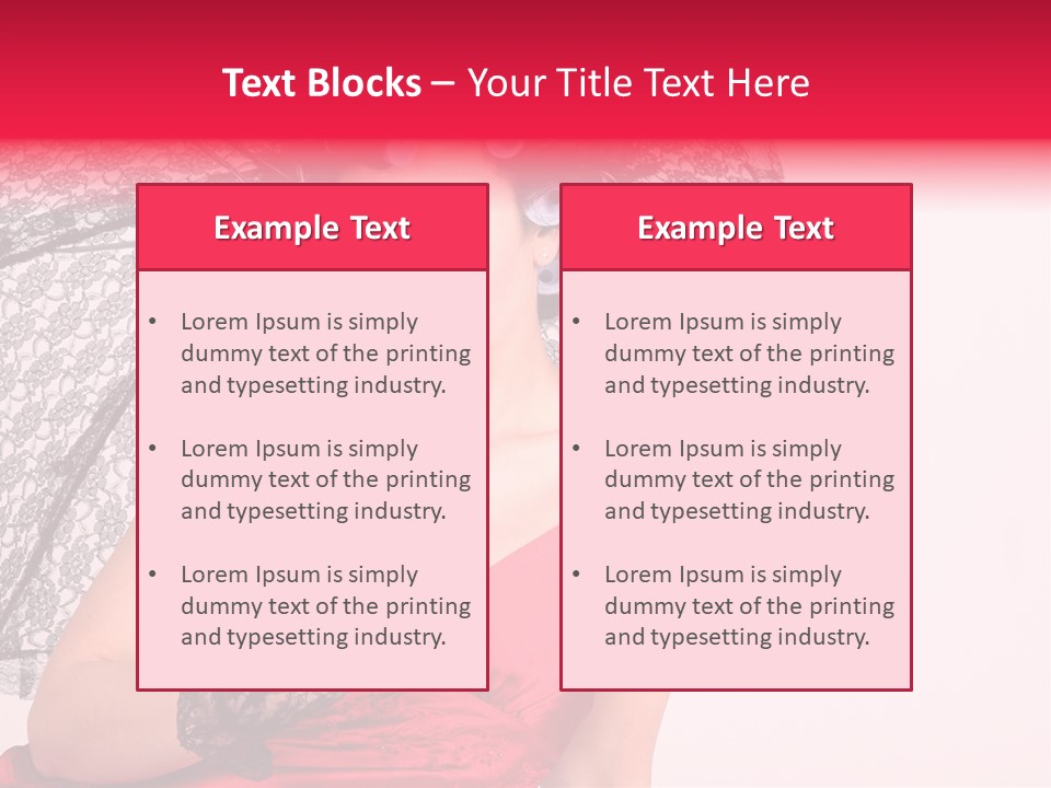 Lady Glove Screen PowerPoint Template
