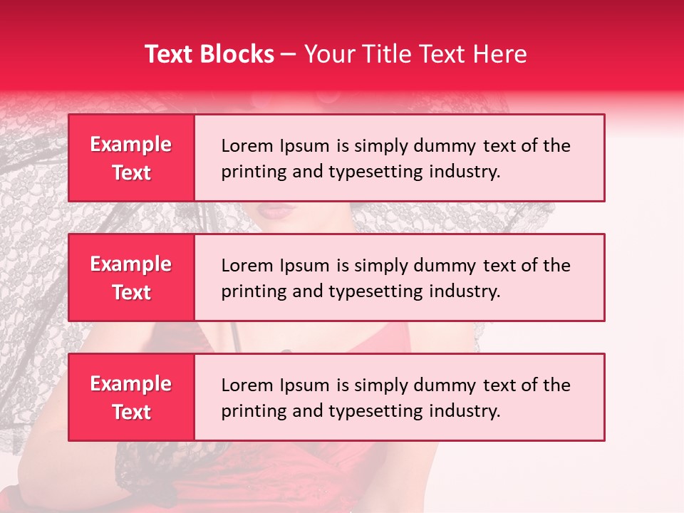 Lady Glove Screen PowerPoint Template