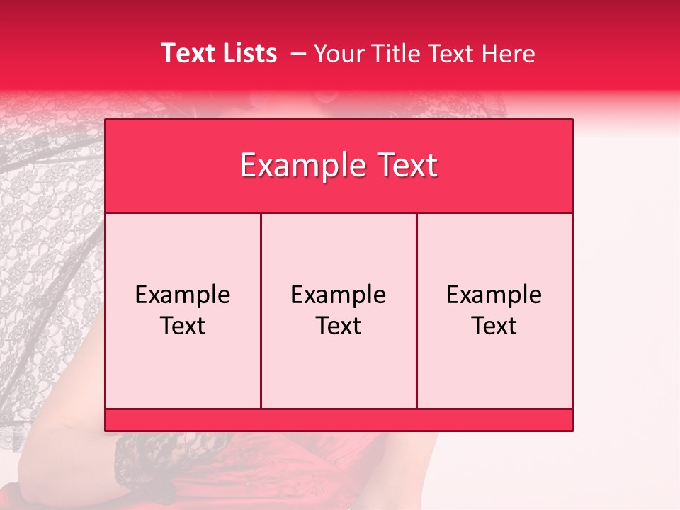 Lady Glove Screen PowerPoint Template