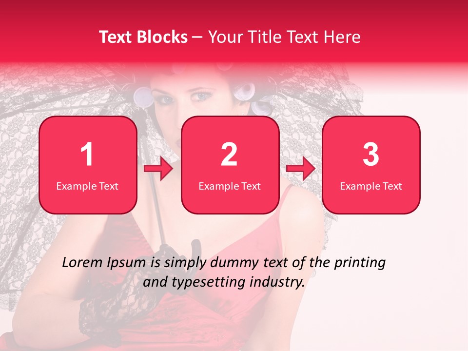 Lady Glove Screen PowerPoint Template