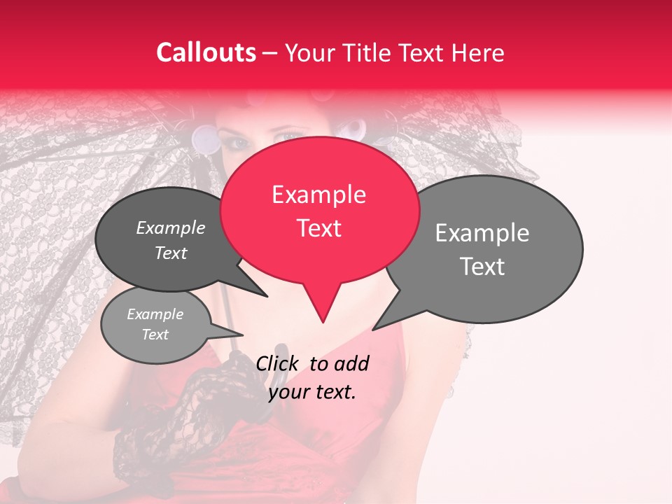 Lady Glove Screen PowerPoint Template