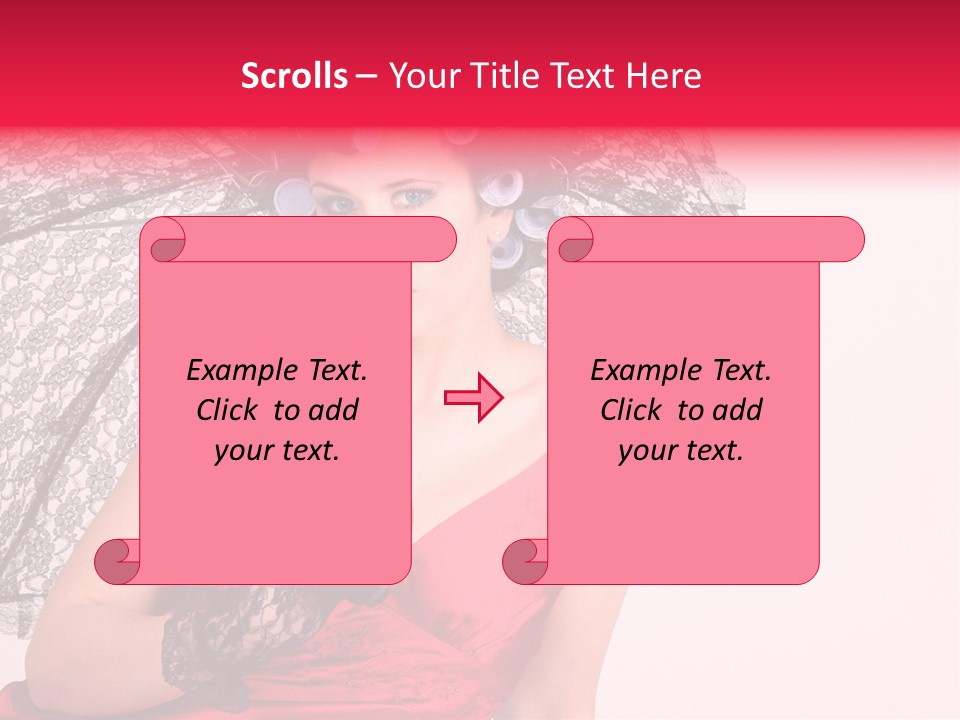 Lady Glove Screen PowerPoint Template