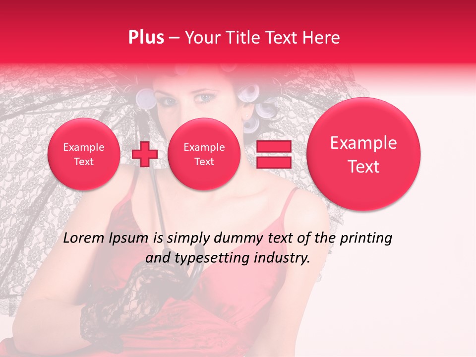 Lady Glove Screen PowerPoint Template