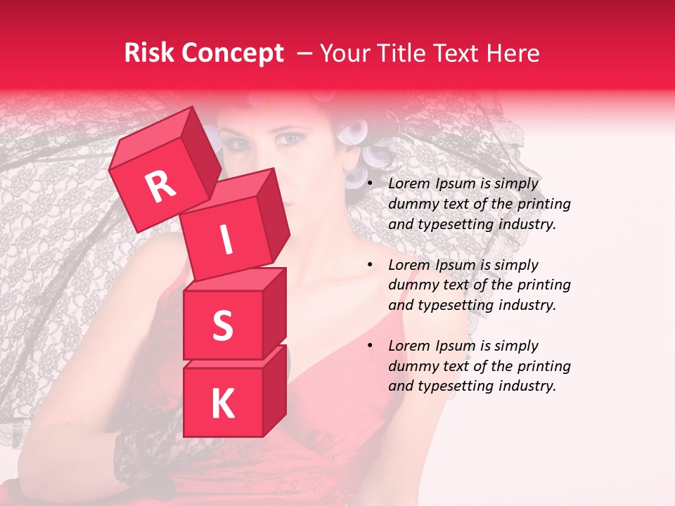 Lady Glove Screen PowerPoint Template