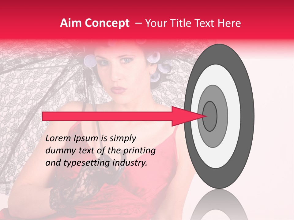 Lady Glove Screen PowerPoint Template