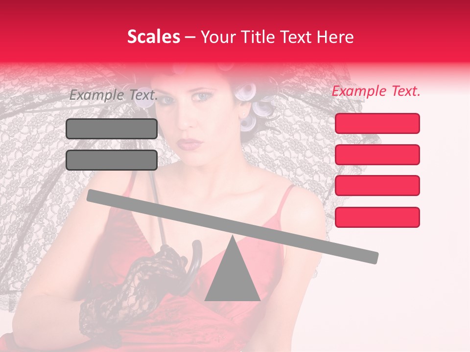 Lady Glove Screen PowerPoint Template