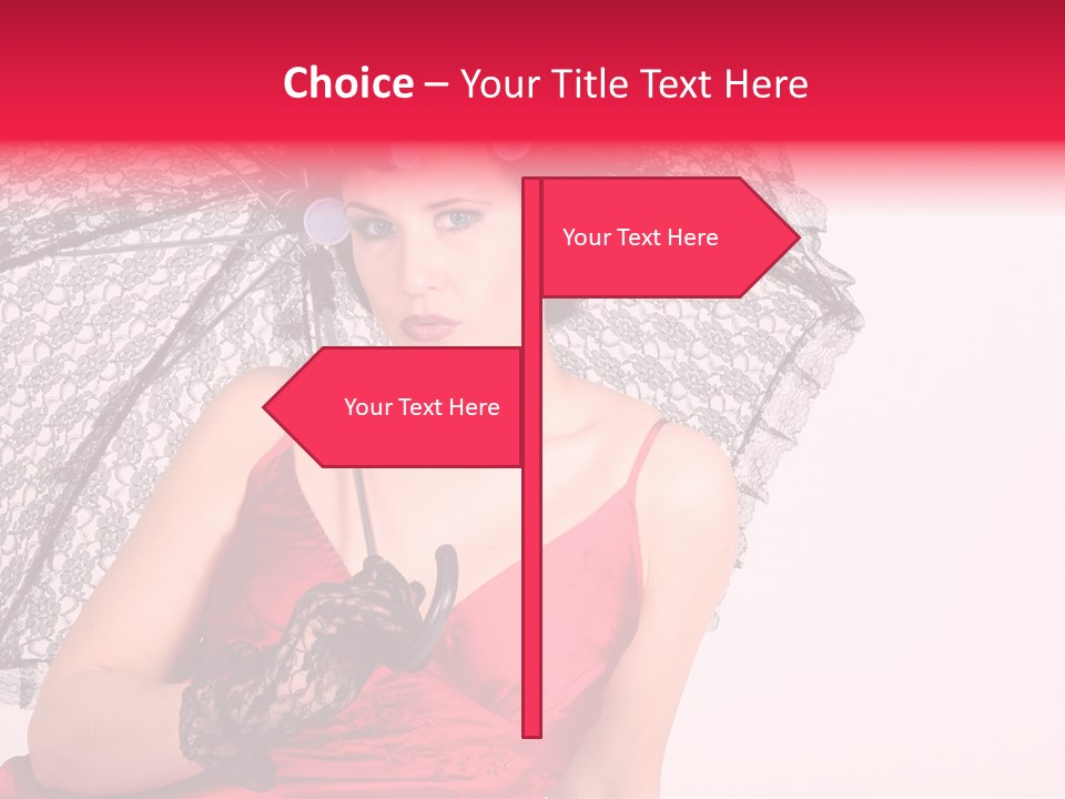 Lady Glove Screen PowerPoint Template