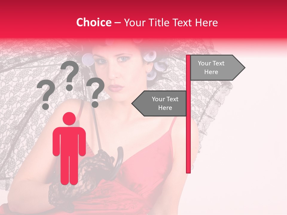 Lady Glove Screen PowerPoint Template