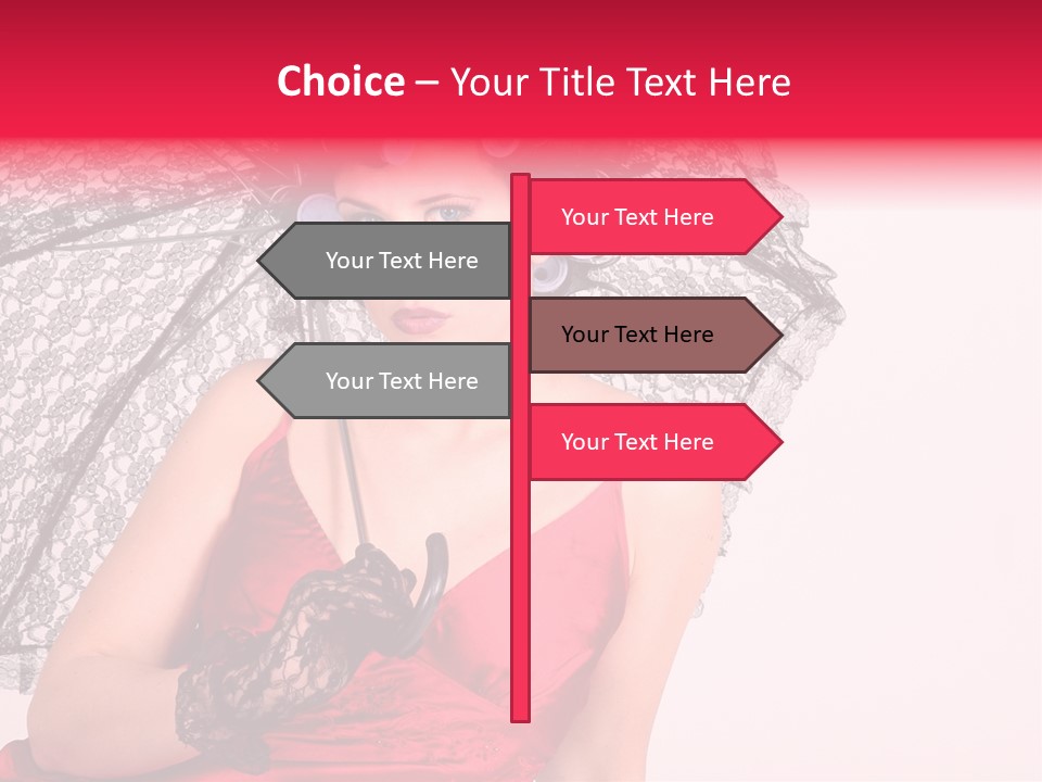 Lady Glove Screen PowerPoint Template