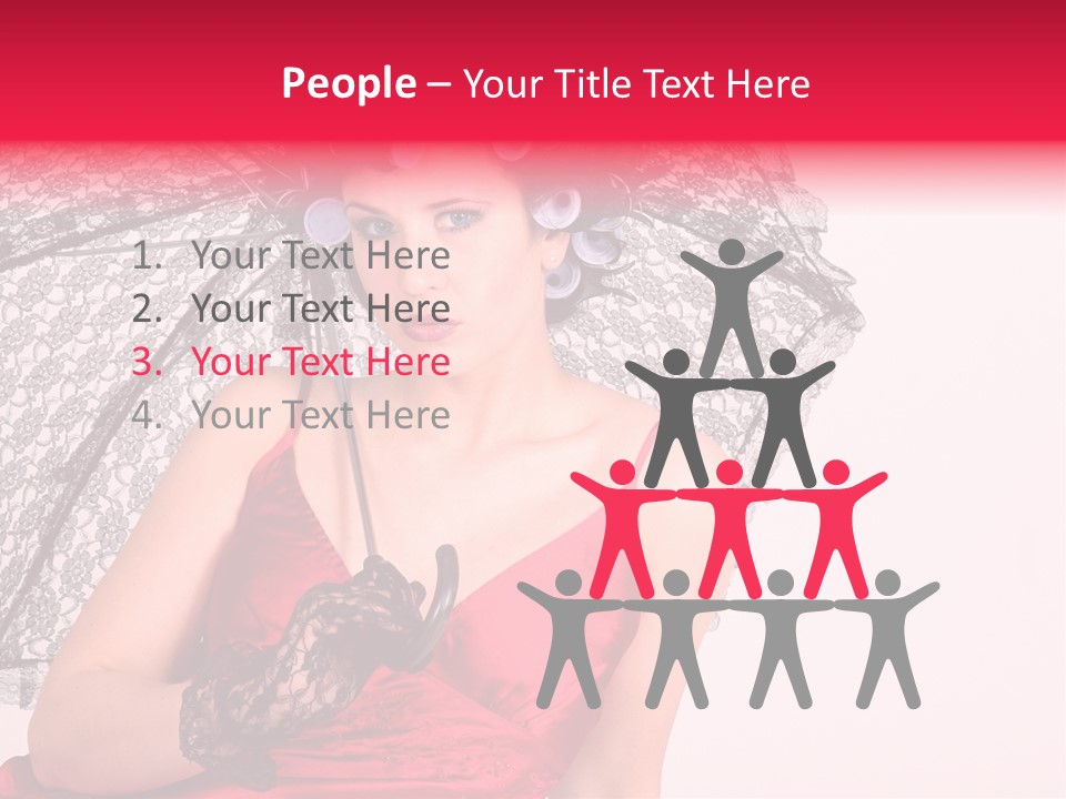 Lady Glove Screen PowerPoint Template