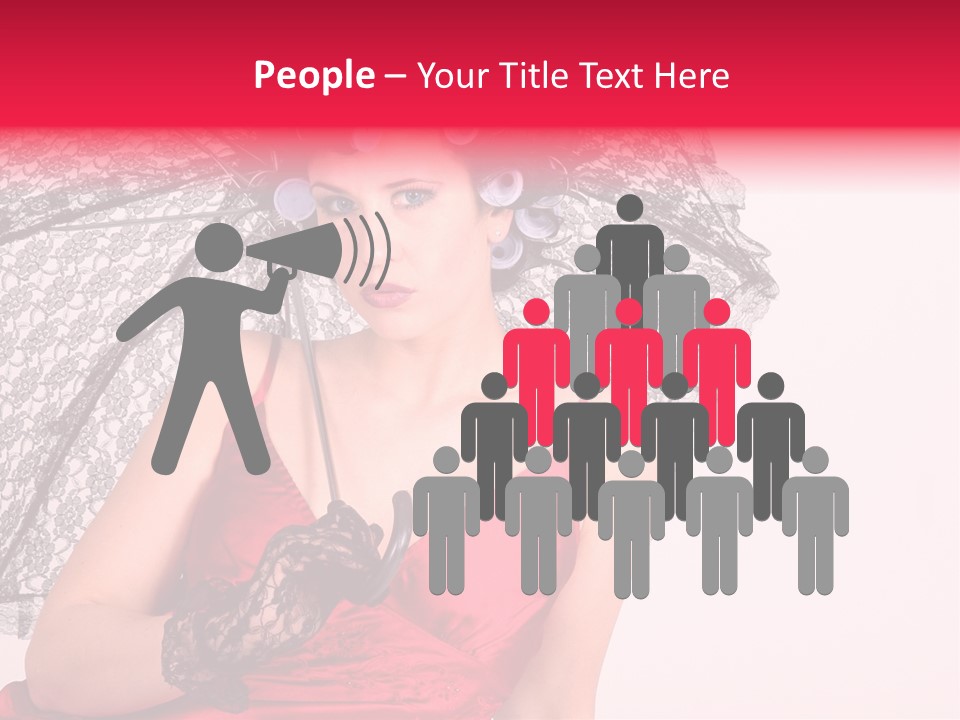 Lady Glove Screen PowerPoint Template