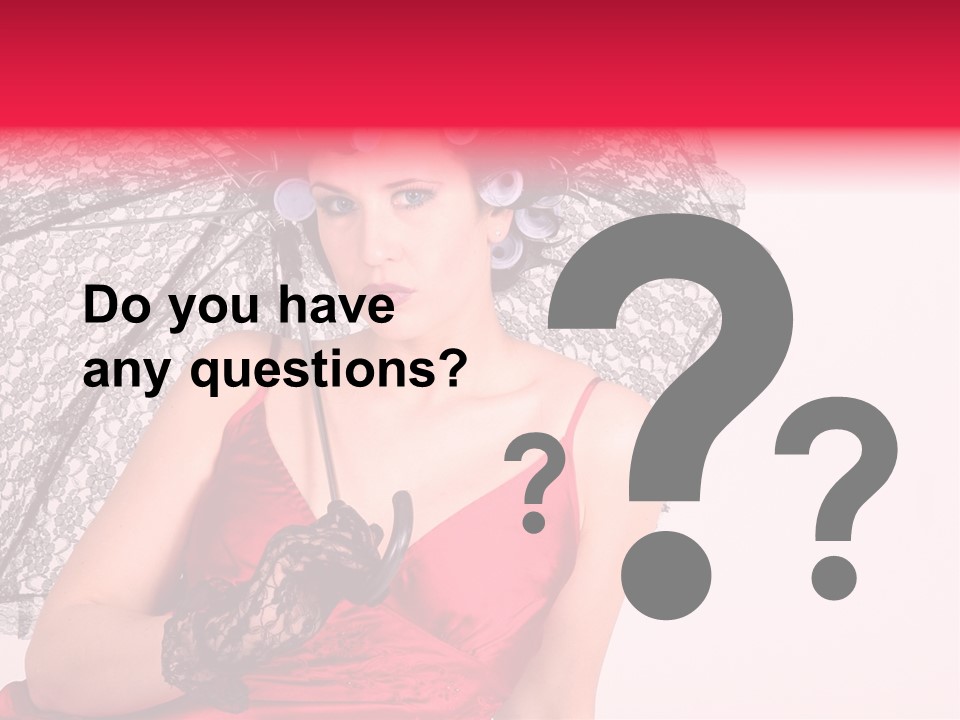 Lady Glove Screen PowerPoint Template