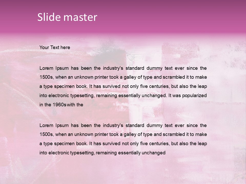 Drawn Colour Abstract PowerPoint Template