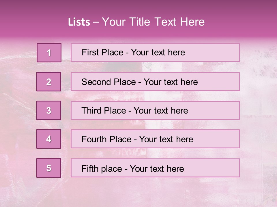 Drawn Colour Abstract PowerPoint Template