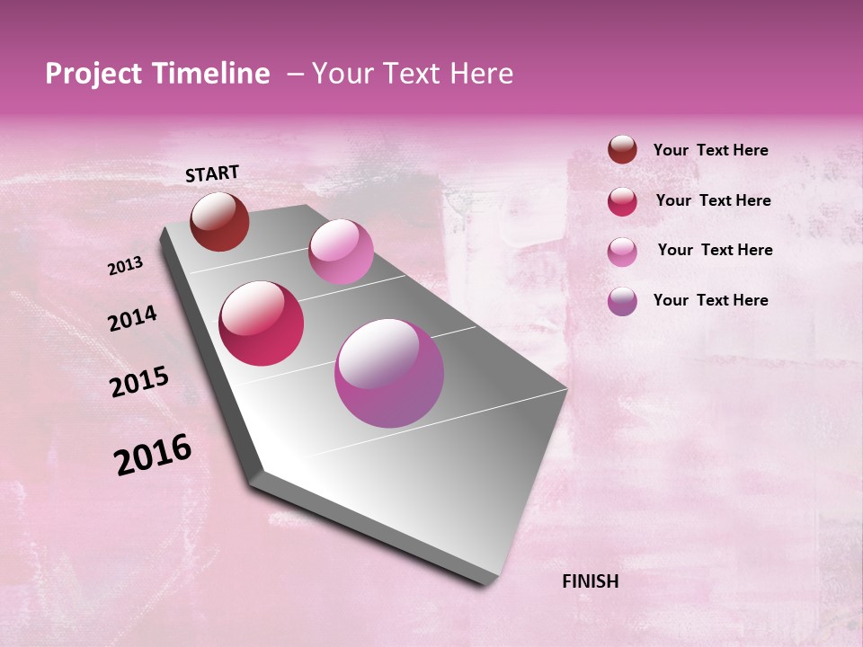 Drawn Colour Abstract PowerPoint Template