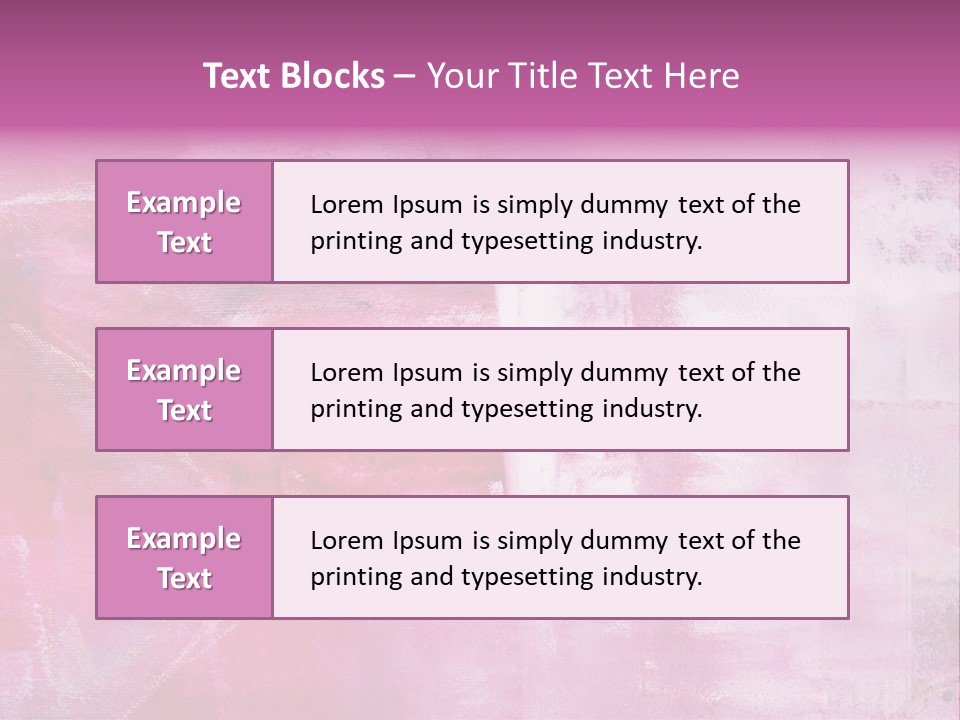 Drawn Colour Abstract PowerPoint Template